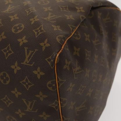 Louis Vuitton Keepall 55, Brown, Canvas, travel
