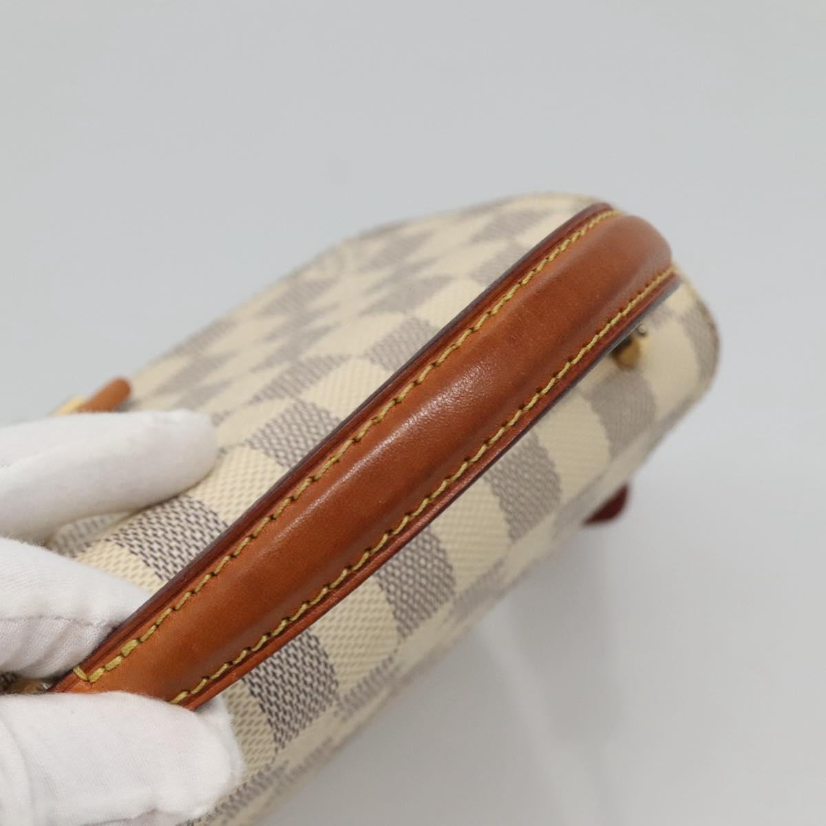 Louis Vuitton Croisette Vintage, White, Canvas, handbag