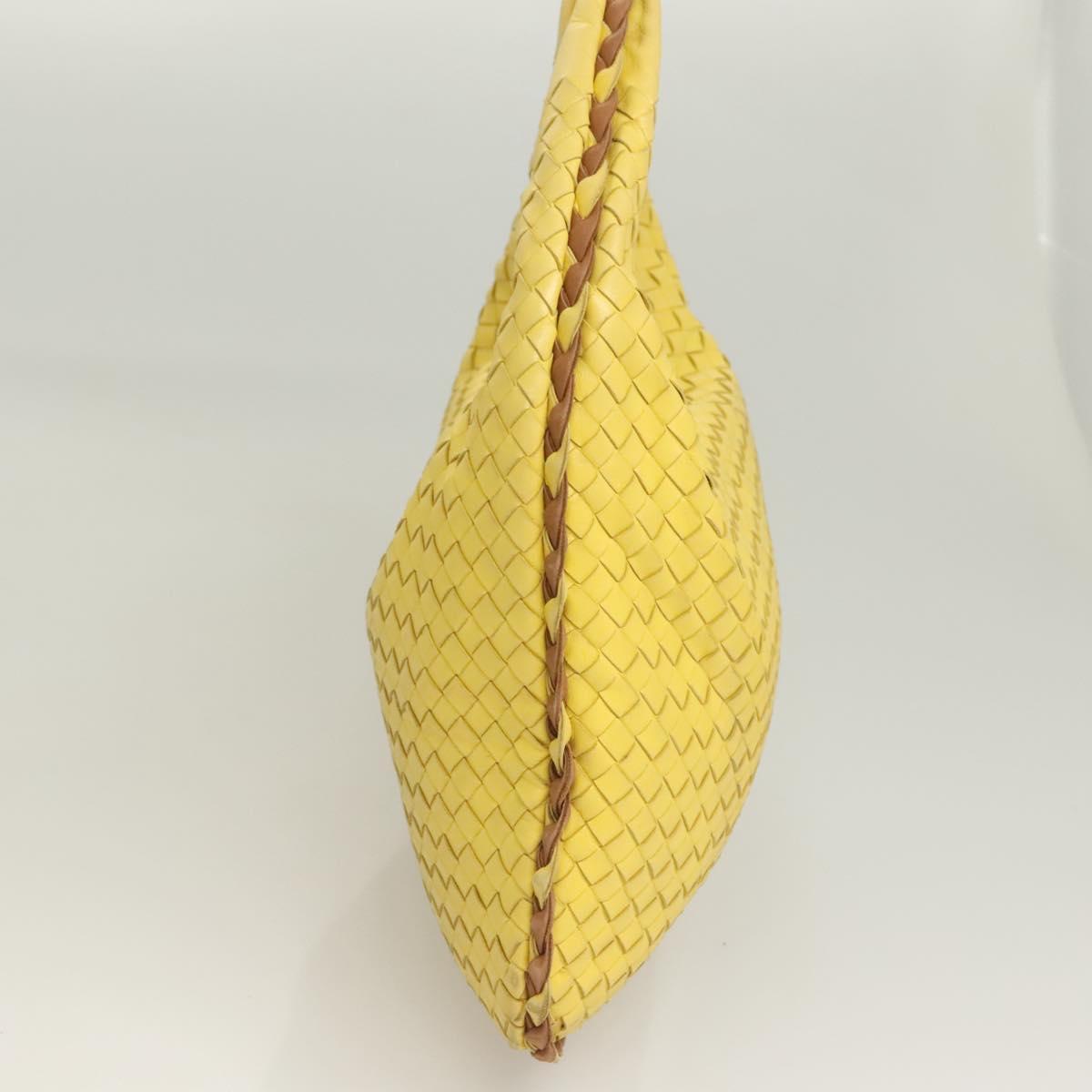 Bottega Veneta Intrecciato, Yellow, Leather, shoulder
