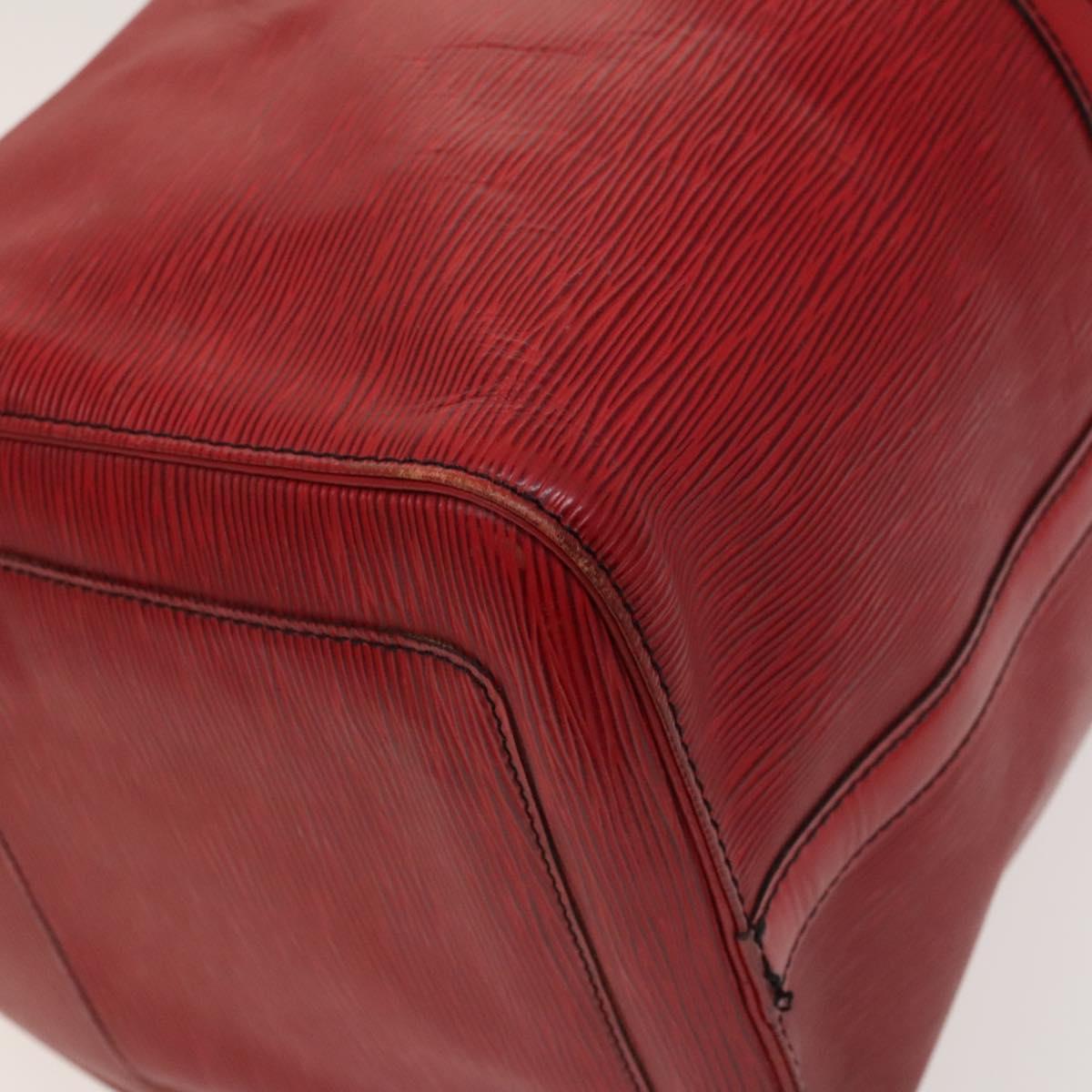 Louis Vuitton Keepall 50, Red, Leather, travel