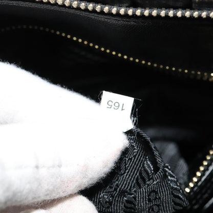 Prada Gaufre, Black, Leather, handbag