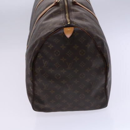 Louis Vuitton Keepall 60, Brown, Canvas, travel