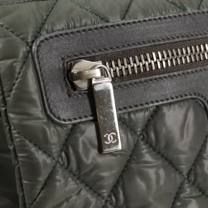 Chanel Coco Cocoon, Khaki, NYLON, shoulder