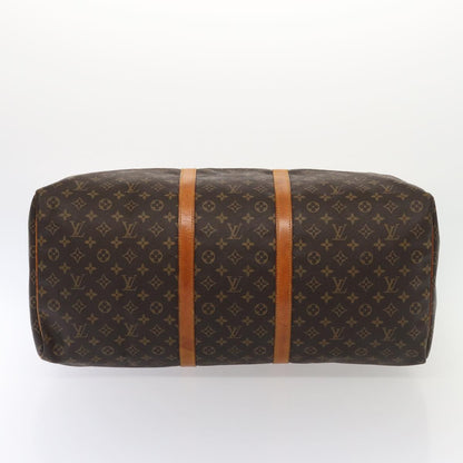 Louis Vuitton Keepall 60, Brown, Canvas, travel