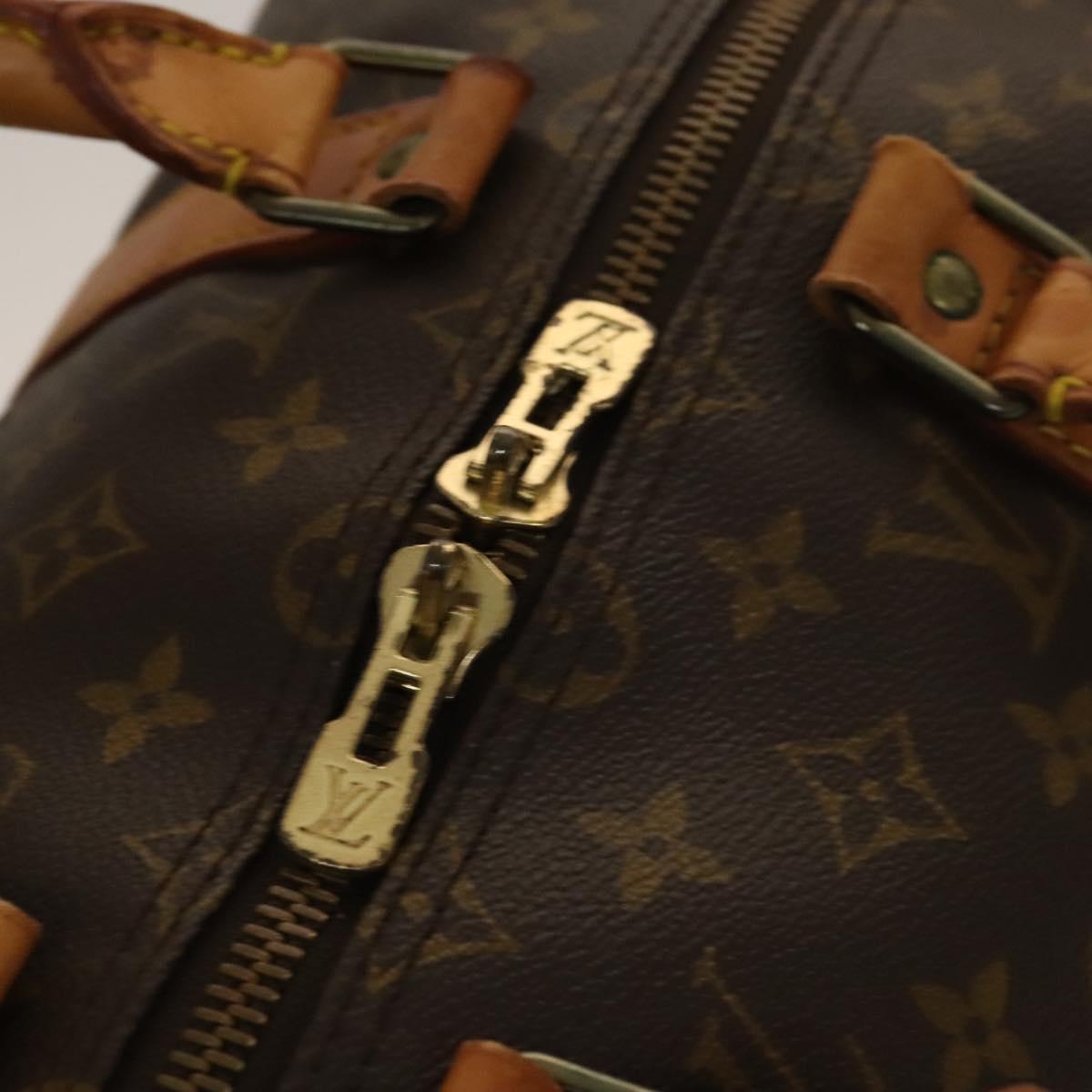 Louis Vuitton Keepall Bandouliere 50, Brown, Canvas, travel