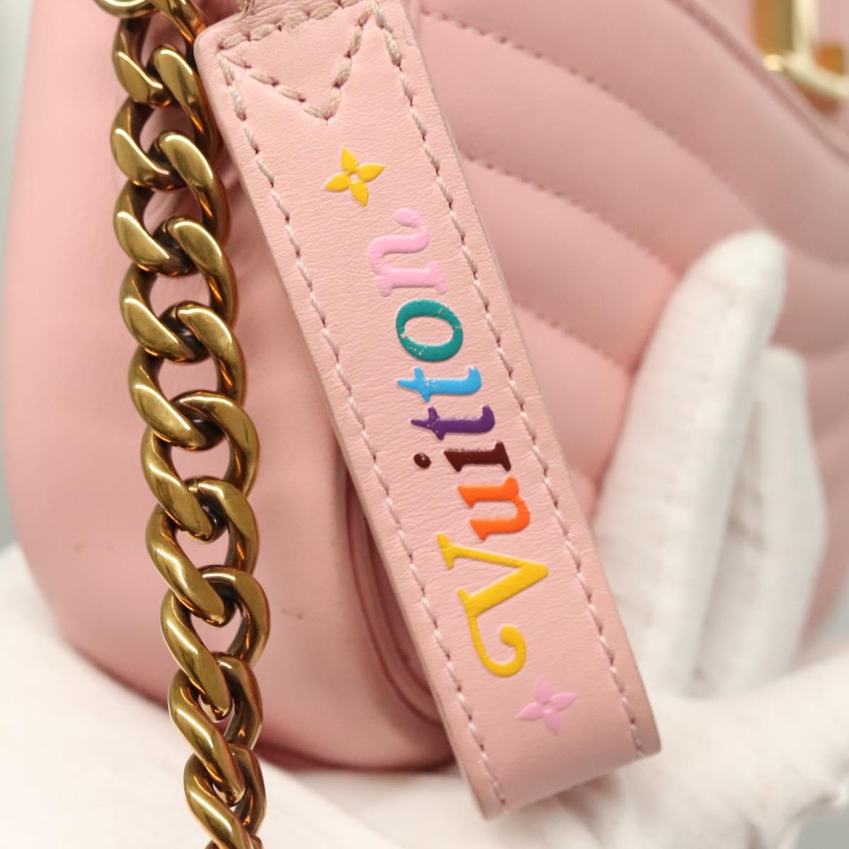 Louis Vuitton New Wave, Pink, Leather, shoulder