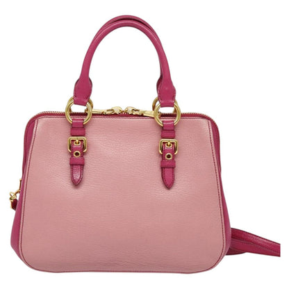 Miu Miu Madras, Pink, Leather, handbag
