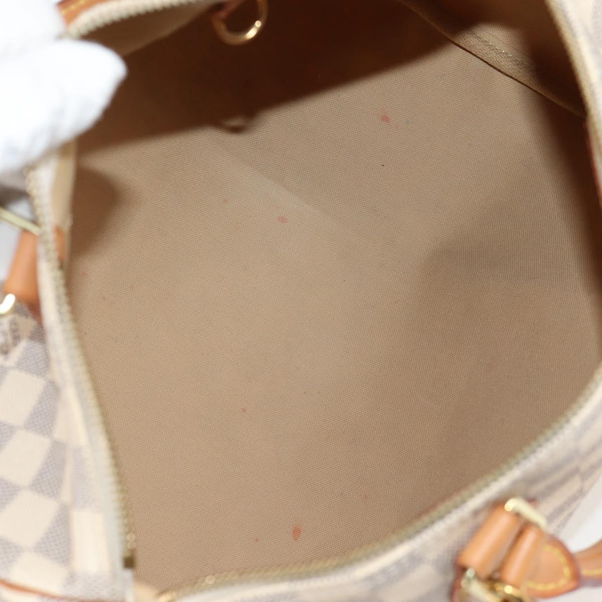 Louis Vuitton Speedy 30, White, Canvas, handbag