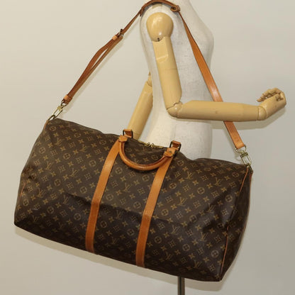 Louis Vuitton Keepall Bandoulière 60, Brown, Canvas, travel