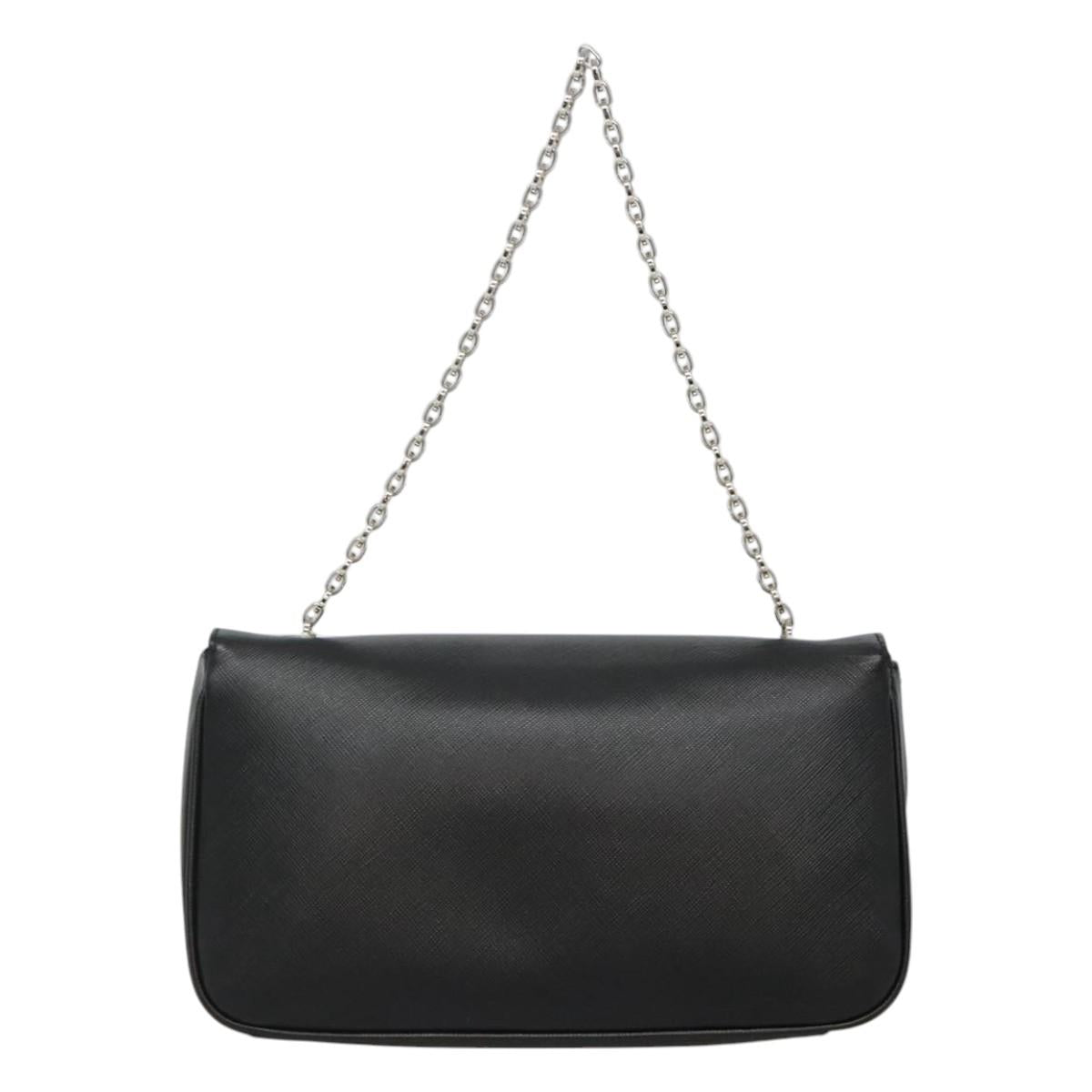 Salvatore Ferragamo Gancini, Black, Leather, shoulder