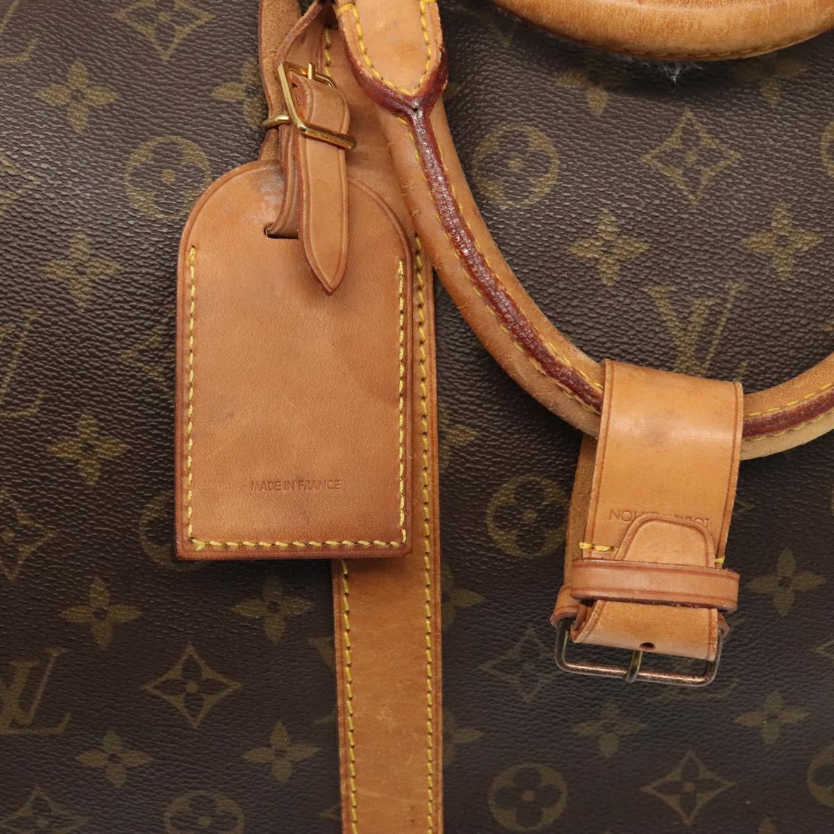 Louis Vuitton Keepall 60, Brown, Canvas, travel