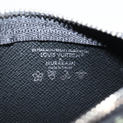 Louis Vuitton Pochette Clés, Black, Canvas, wallet