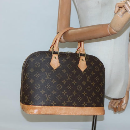 Louis Vuitton Alma, Brown, Canvas, handbag