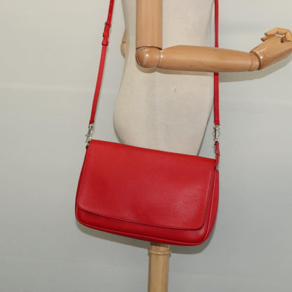 Louis Vuitton Parnassea, Red, Leather, shoulder
