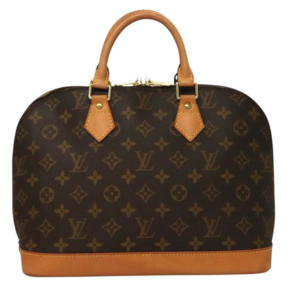 Louis Vuitton Alma, Brown, Canvas, handbag