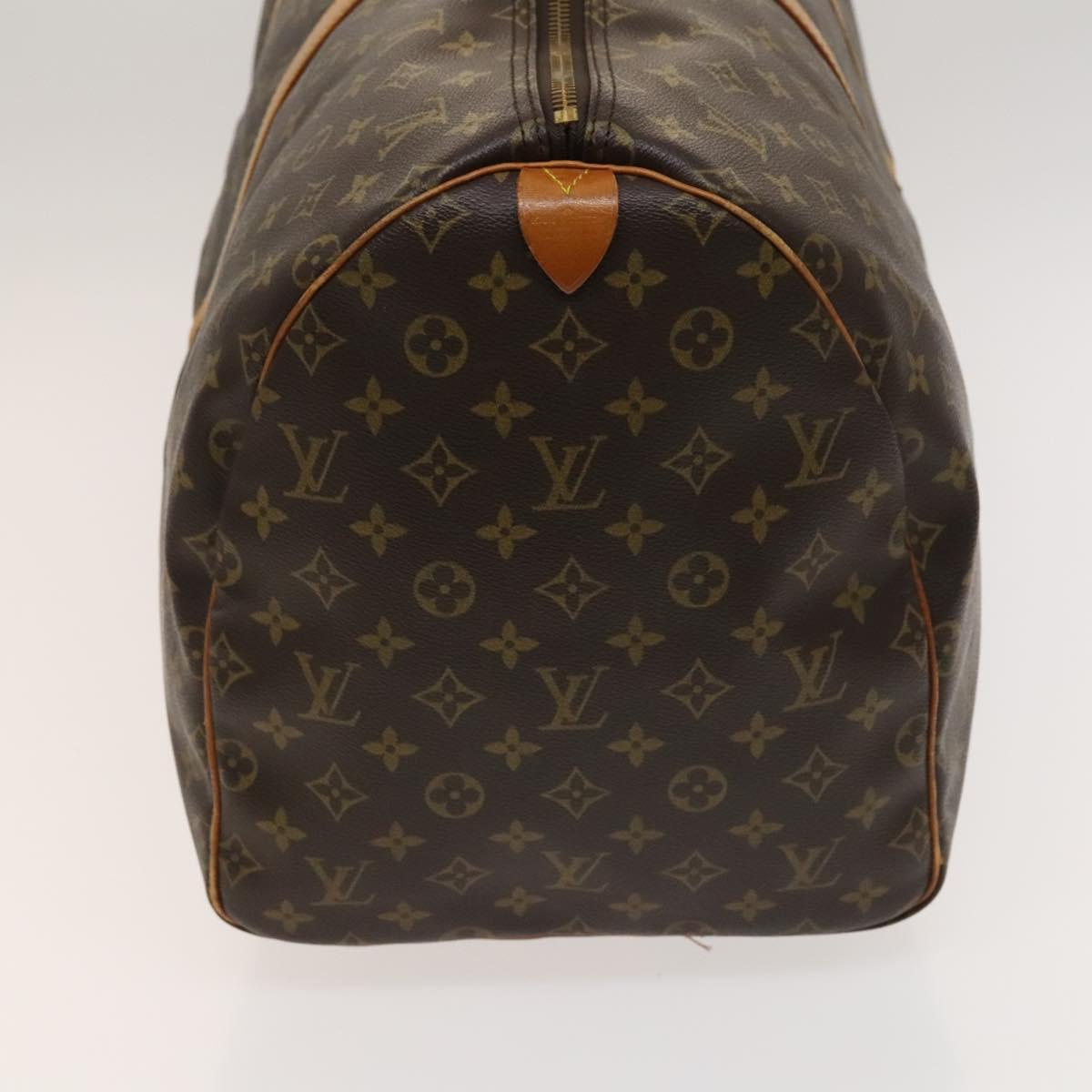 Louis Vuitton Keepall 55, Brown, Canvas, travel