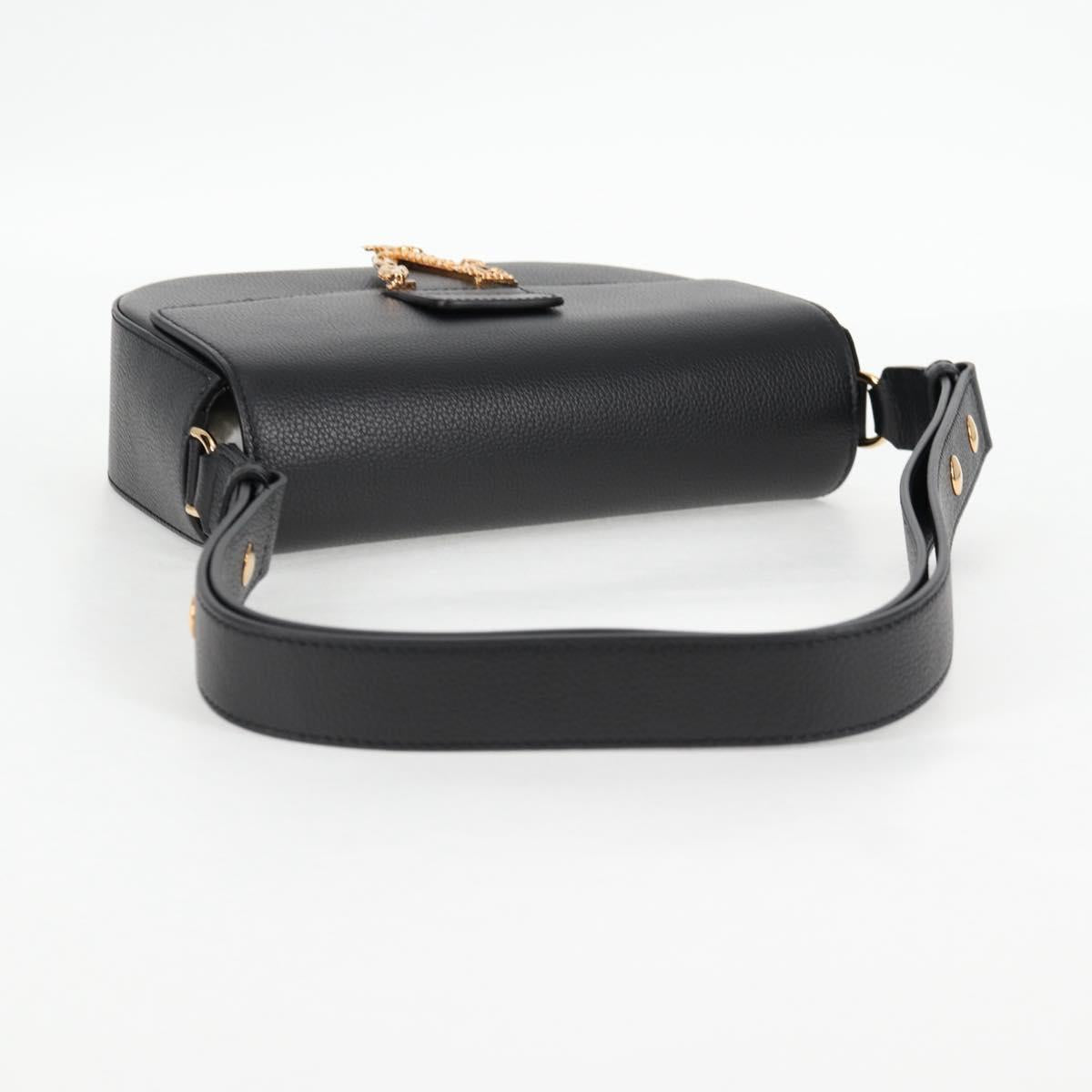 Versace Medusa, Black, Leather, shoulder