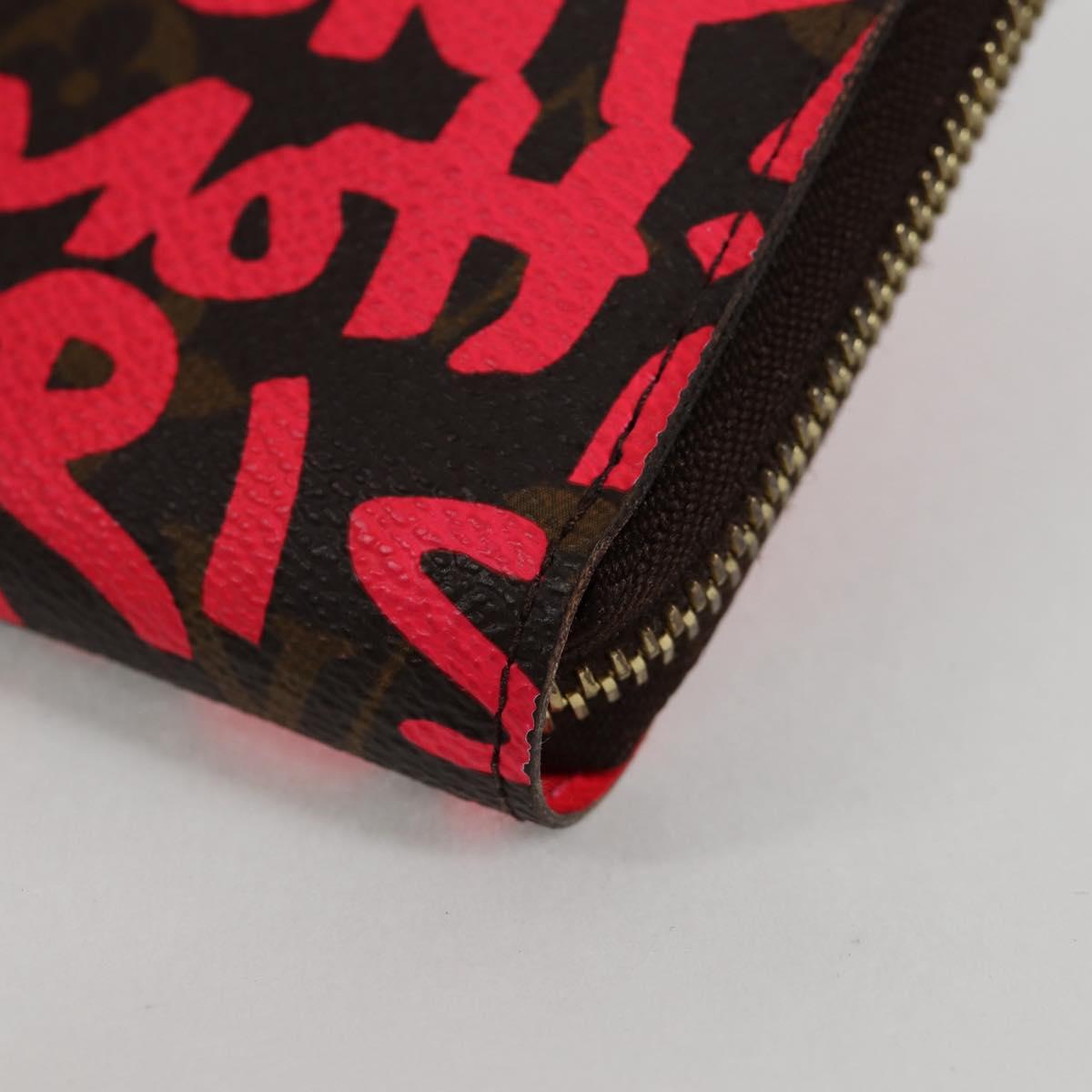 Louis Vuitton Portefeuille zippy, Pink, Canvas, wallet