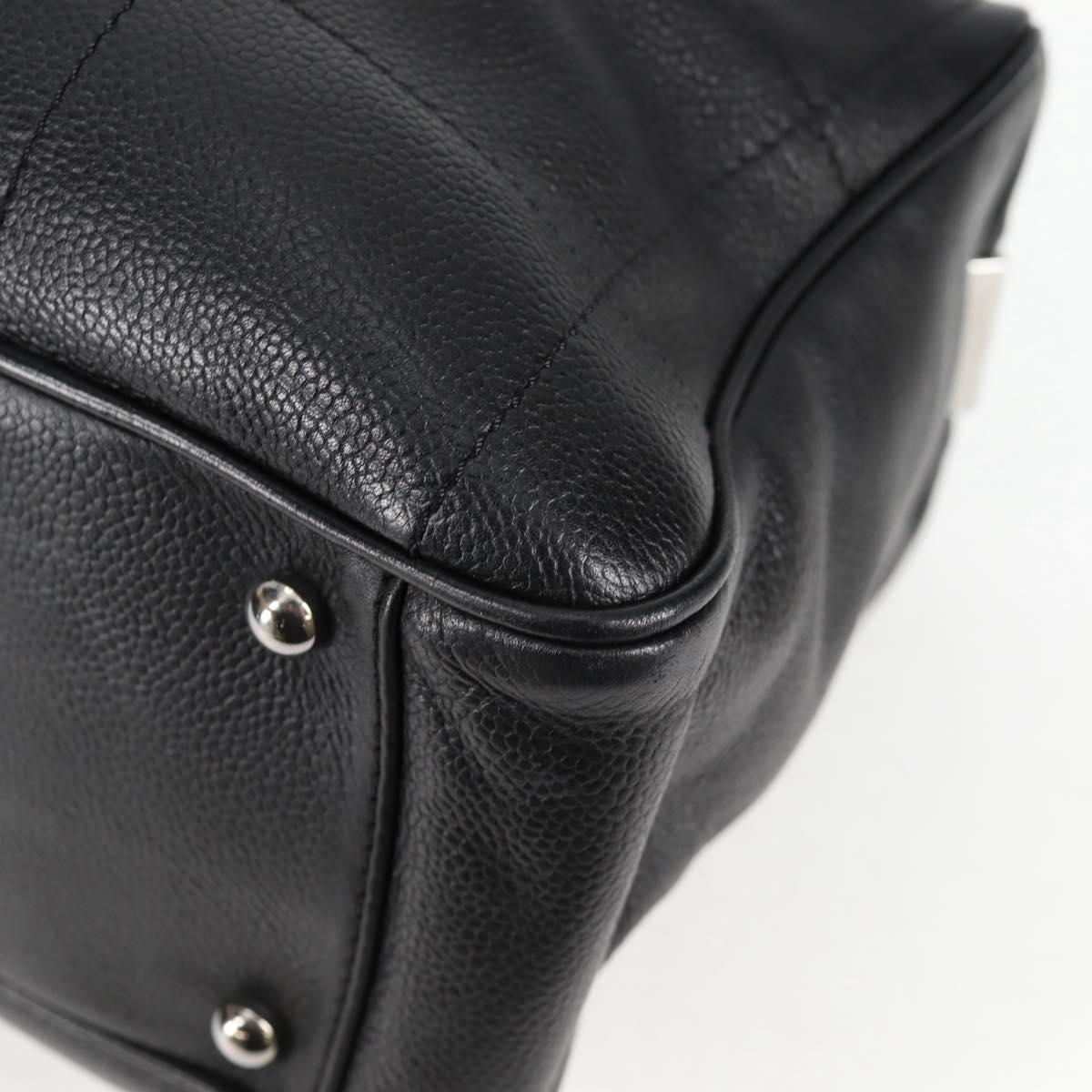 Chanel Chocolate bar, Black, Leather, handbag