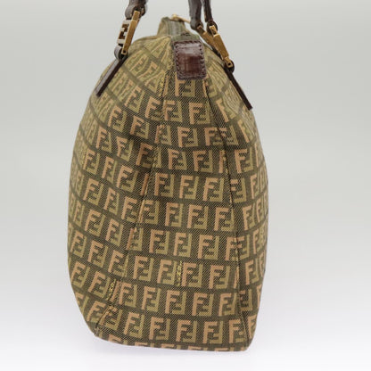 Fendi Zucchino, Khaki, Canvas, handbag