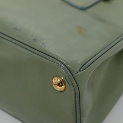 Prada Galleria, Green, Leather, handbag