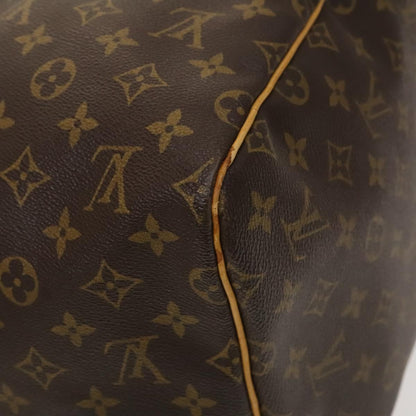Louis Vuitton Keepall 55, Brown, Canvas, travel
