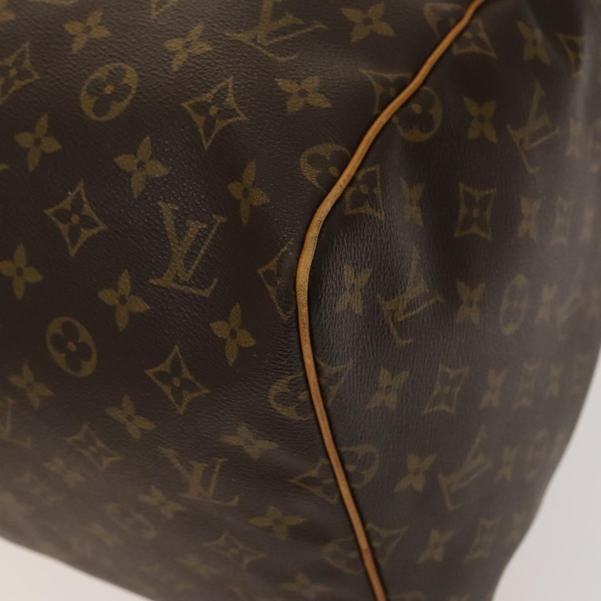 Louis Vuitton Keepall 55, Brown, Canvas, travel