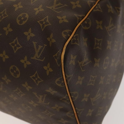 Louis Vuitton Keepall 55, Brown, Canvas, travel