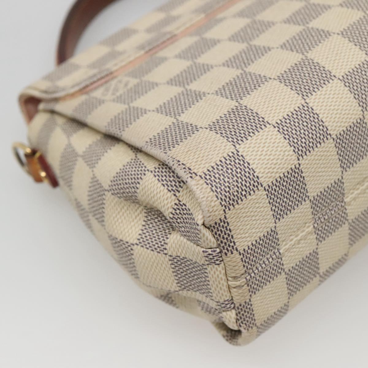Louis Vuitton Croisette Vintage, White, Canvas, handbag