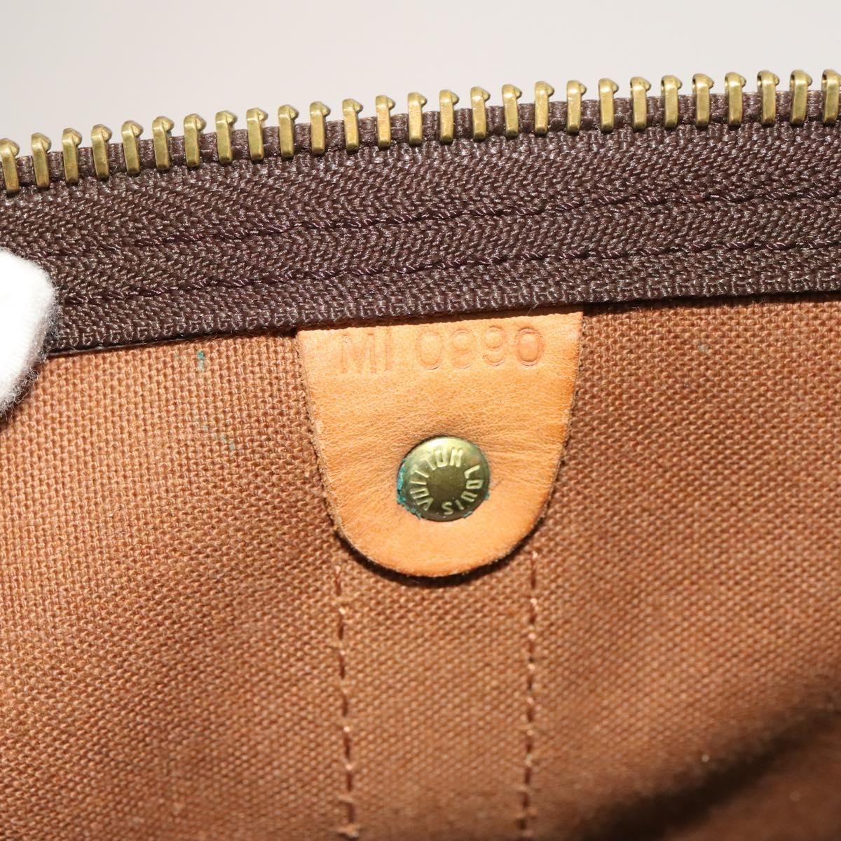 Louis Vuitton Keepall 55, Brown, Canvas, travel
