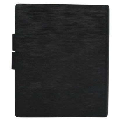 Louis Vuitton Agenda cover, Black, Leather, wallet