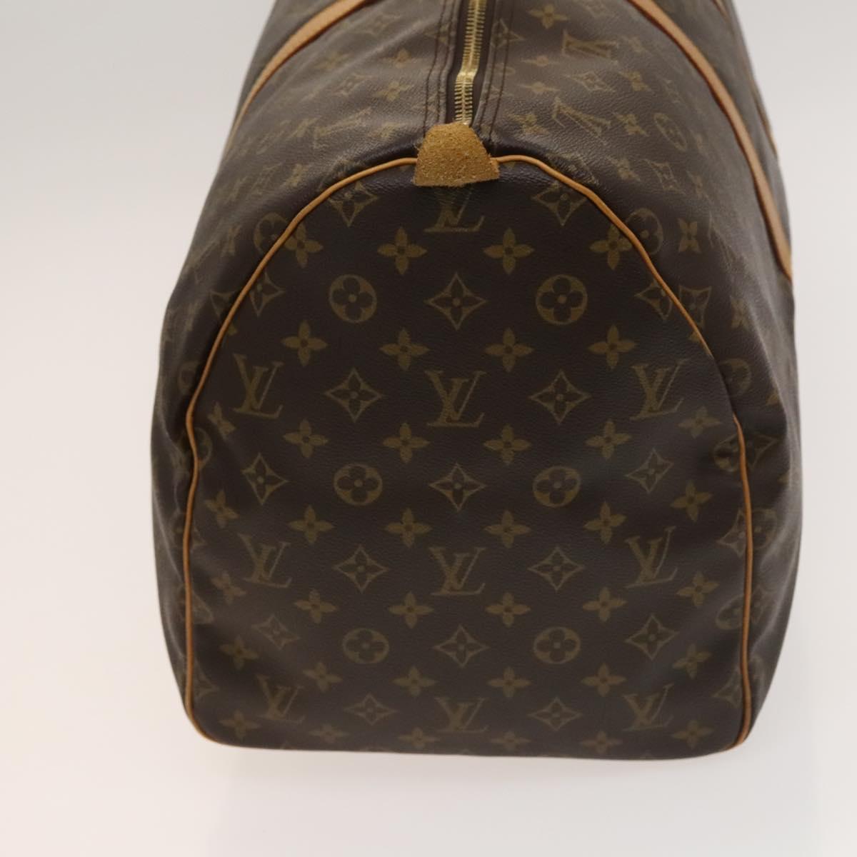 Louis Vuitton Keepall 55, Brown, Canvas, travel