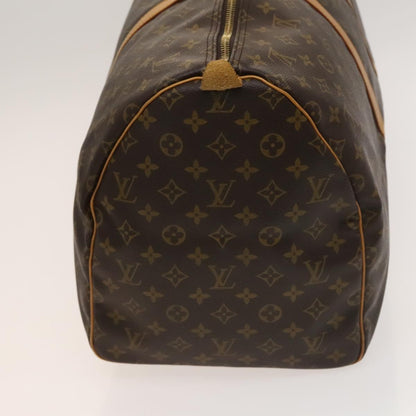 Louis Vuitton Keepall 55, Brown, Canvas, travel