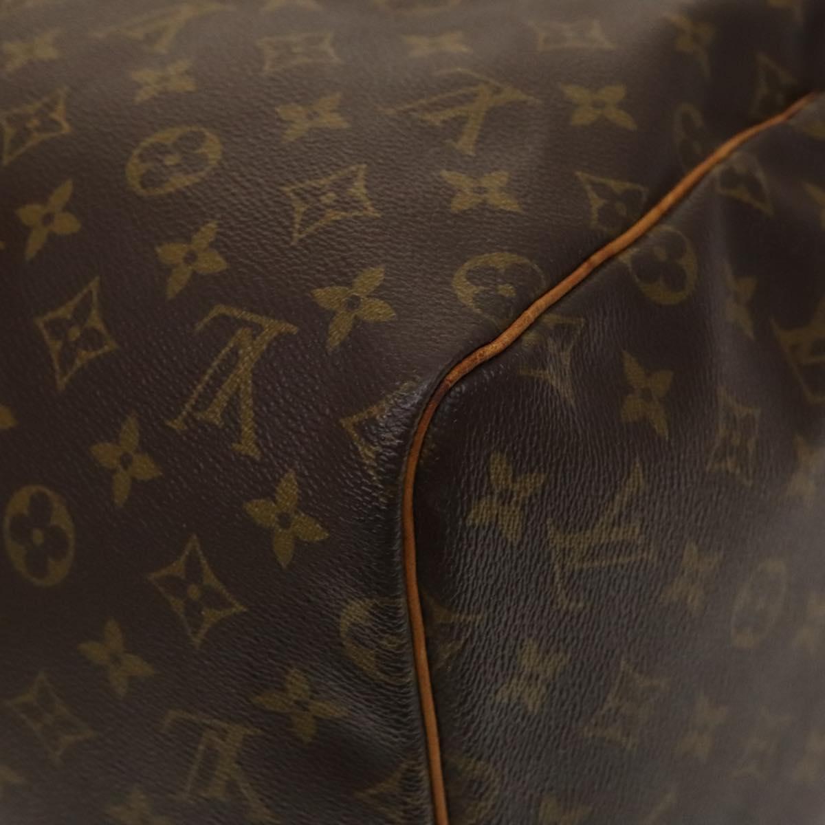 Louis Vuitton Keepall 55, Brown, Canvas, travel