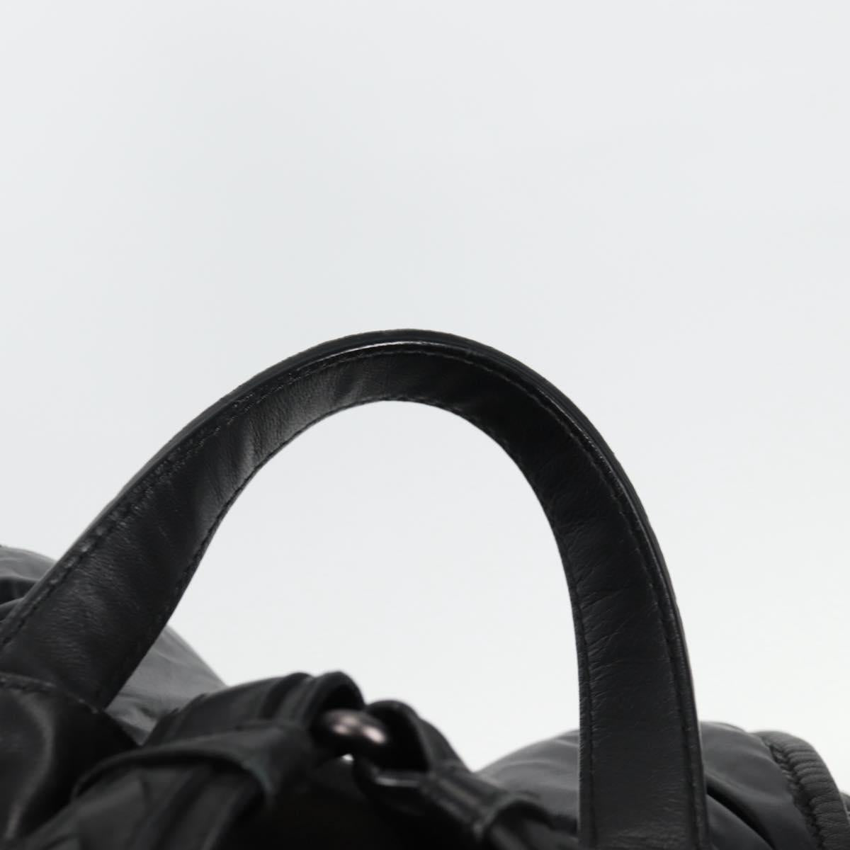 Bottega Veneta Spinnaker, Black, NYLON, backpack