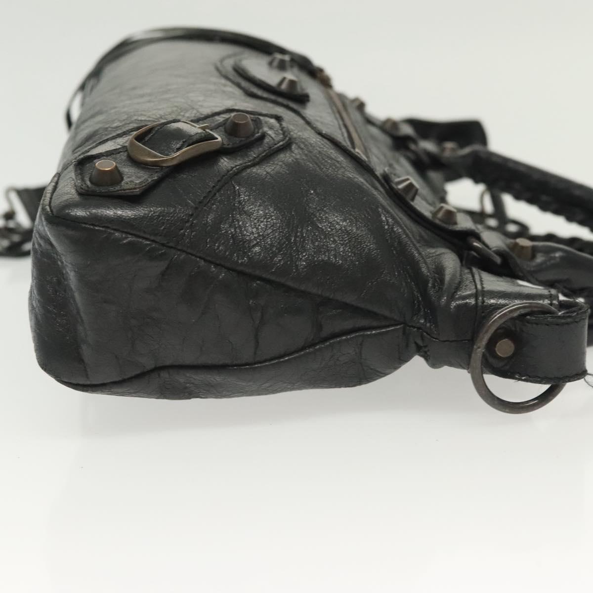Balenciaga First, Black, Leather, handbag