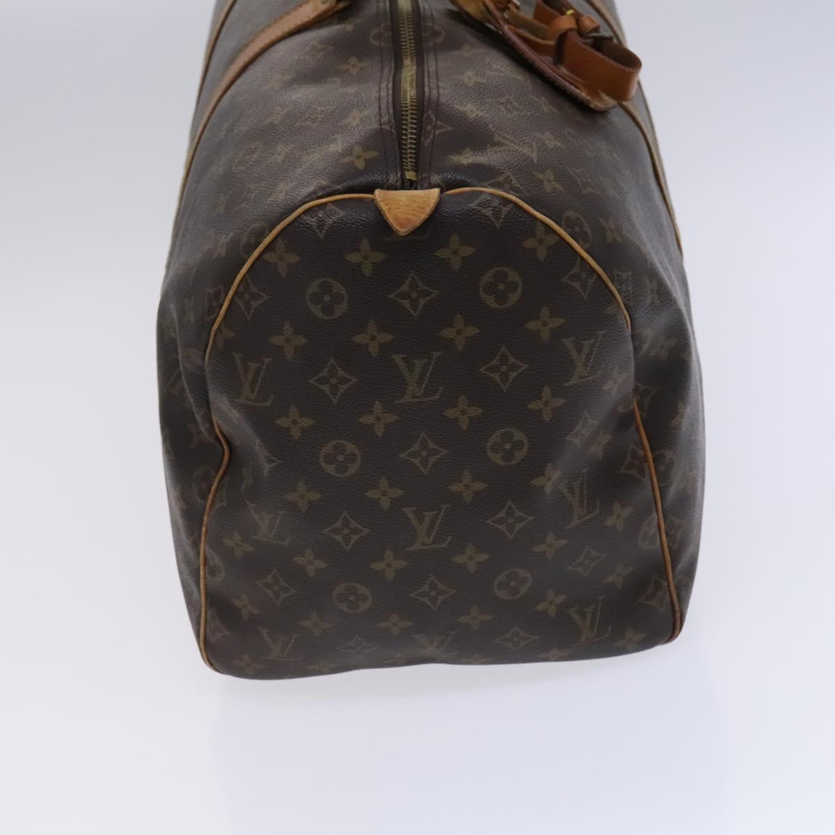 Louis Vuitton Keepall 55, Brown, Canvas, travel