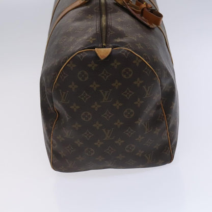 Louis Vuitton Keepall 55, Brown, Canvas, travel