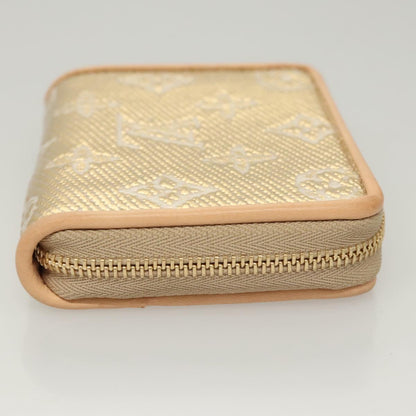 Louis Vuitton Zippy coin purse, Gold, Canvas, wallet