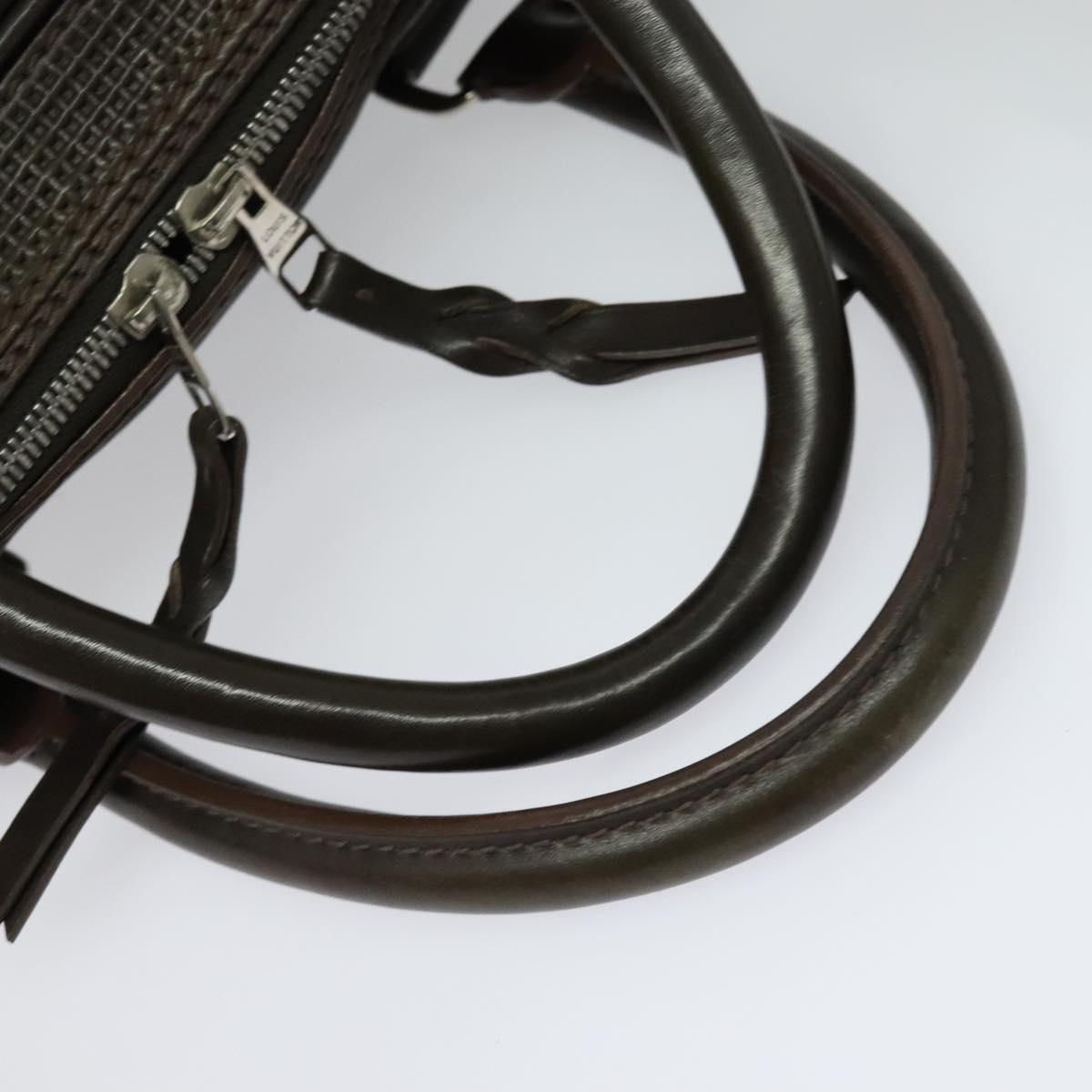 Louis Vuitton Bequia, Brown, Leather, handbag