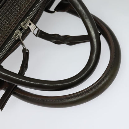 Louis Vuitton Bequia, Brown, Leather, handbag