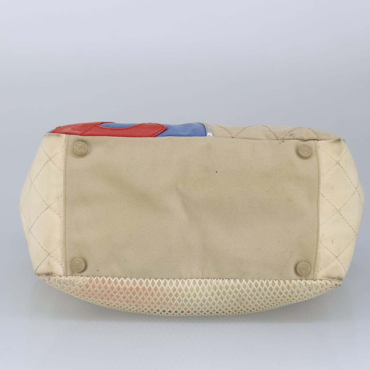 Chanel Numero 5, White, Canvas, tote