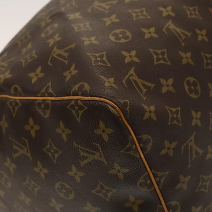 Louis Vuitton Keepall 55, Brown, Canvas, travel