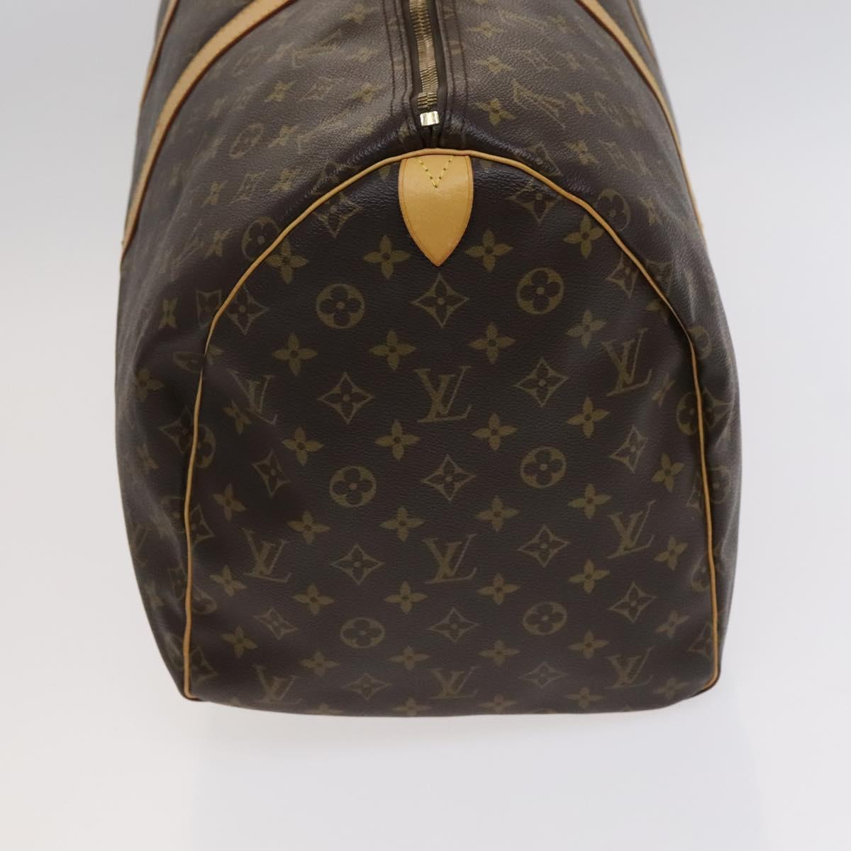 Louis Vuitton Keepall 55, Brown, Canvas, travel