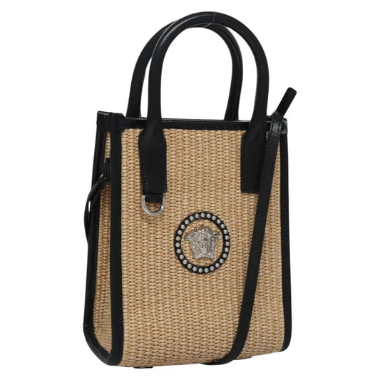 Versace Medusa, Beige, Canvas, tote