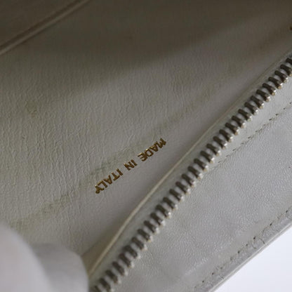 Chanel Cc, White, Leather, shoulder