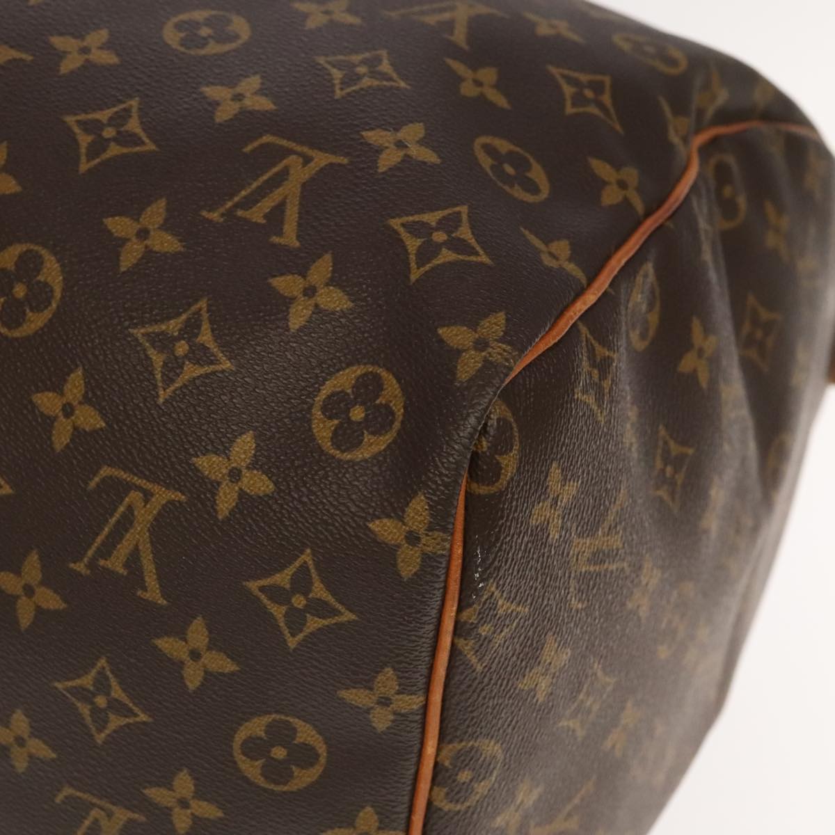 Louis Vuitton Keepall 60, Brown, Canvas, travel
