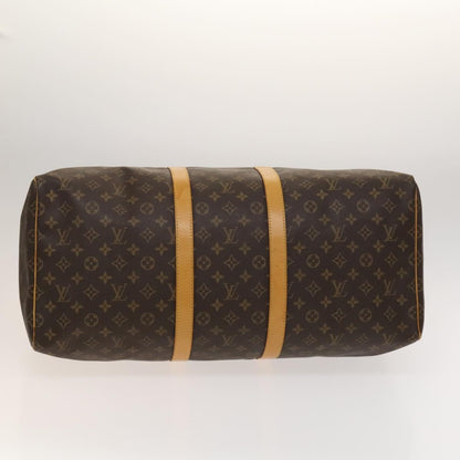 Louis Vuitton Keepall 55, Brown, Canvas, travel