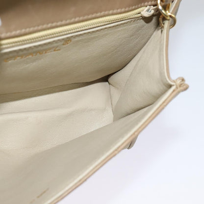 Chanel Single flap, Beige, Leather, shoulder