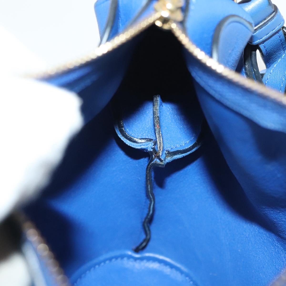 Loewe Elephant, Blue, Leather, handbag